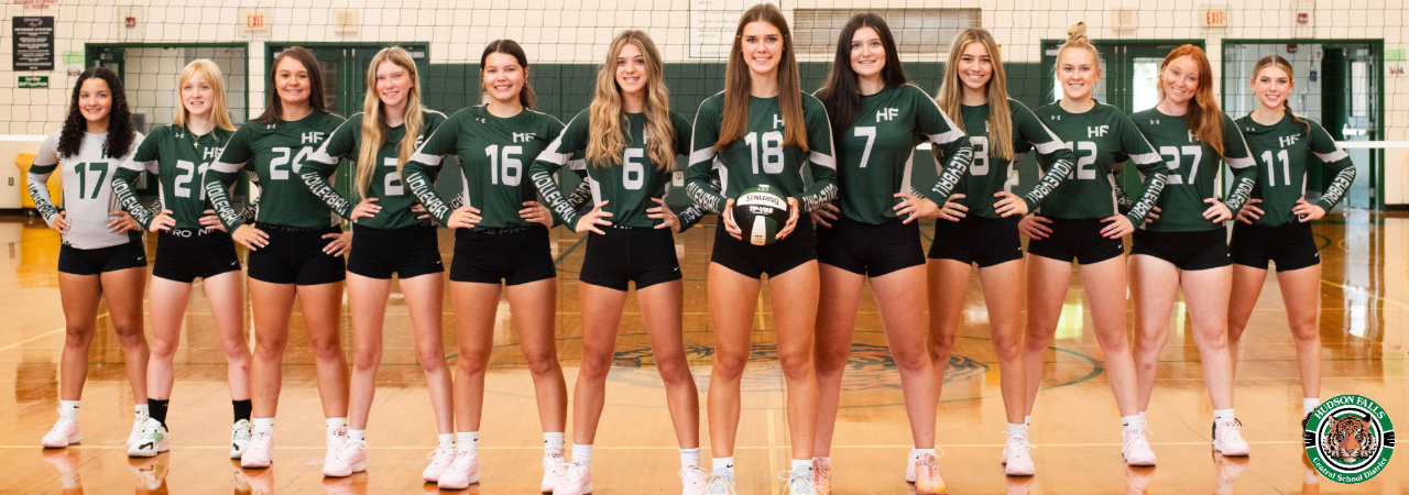 photo of girls varsity volleyball team