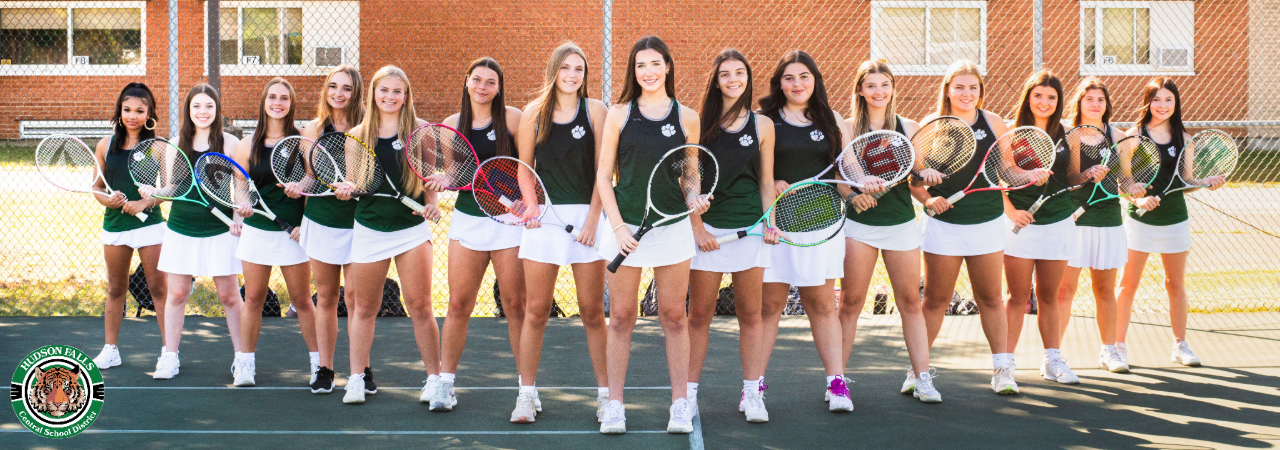 photo of girls varsity tennis team