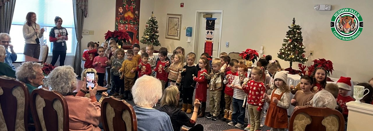 UPK classes singing Christmas carols at the Nursing home