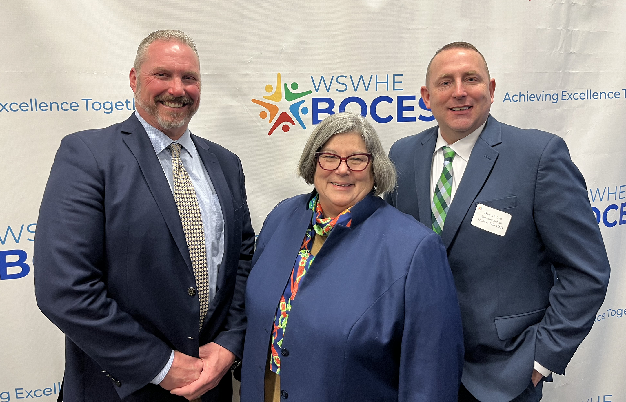 Photo of Jeffrey Gaulin, Carrie Woerner, Dan Ward at Legislative breakfast